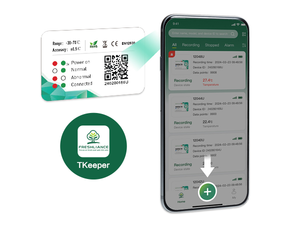 FRESHLIANCE BlueTag T10 HACCP 블루투스 온도 데이터 로거 레코더